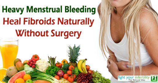 Heavy menstrual bleeding heal fibroids naturally without surgery