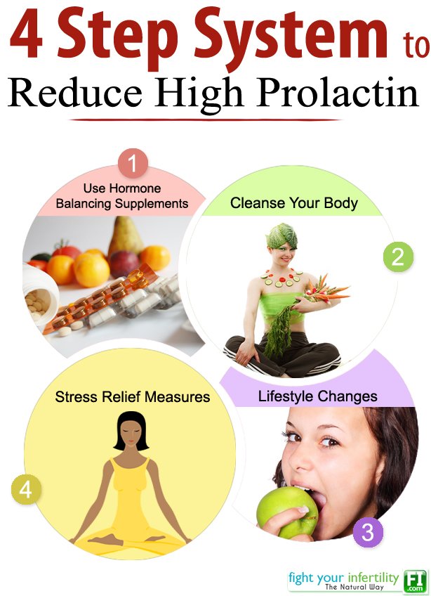 Four Step System To Treat High Prolactin And Low ... diagram of bloat 